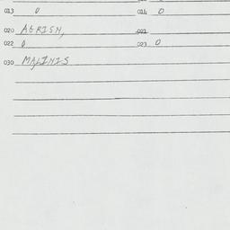 Eastern questionnaire, answ...