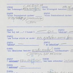 Western questionnaire, answ...