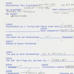 Western questionnaire, answ...