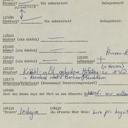 Western questionnaire, answ...