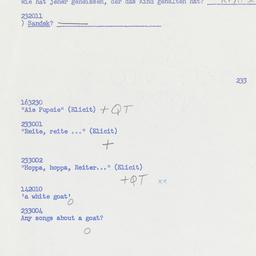 Western questionnaire, answ...