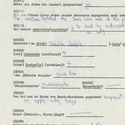 Western questionnaire, answ...