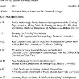 Schedules, Culture, Power, ...