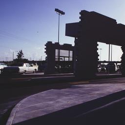 Exterior view, layered faca...