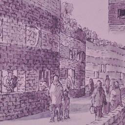 Perspective drawing, detail...