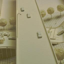 Model, detail of undulating...