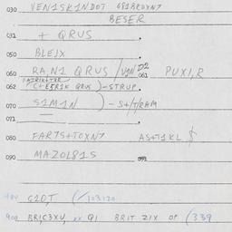 Eastern questionnaire, answ...