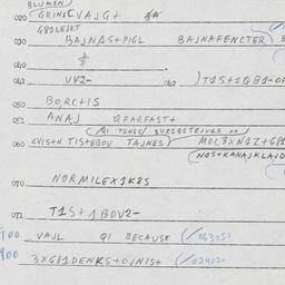 Eastern questionnaire, answ...