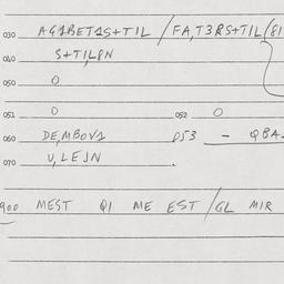 Eastern questionnaire, answ...