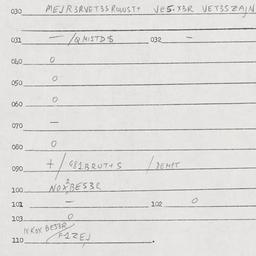 Eastern questionnaire, answ...