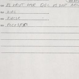 Eastern questionnaire, answ...
