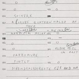 Eastern questionnaire, answ...