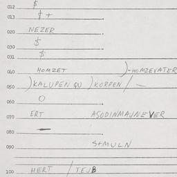 Eastern questionnaire, answ...