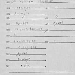 Eastern questionnaire, answ...