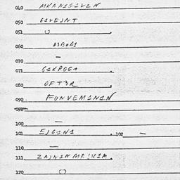 Eastern questionnaire, answ...