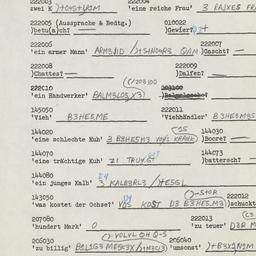 Western questionnaire, answ...