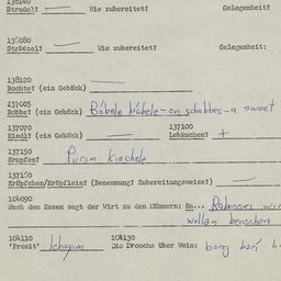 Western questionnaire, answ...