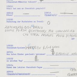 Western questionnaire, answ...