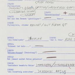 Western questionnaire, answ...
