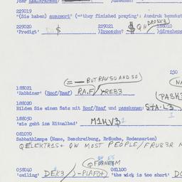 Western questionnaire, answ...