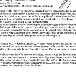Announcements, 2004-12-09. ...