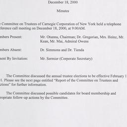Committee on Trustee Meetings