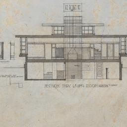 Cross section through livin...