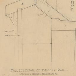 Balcony rail section