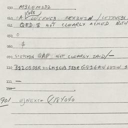 Eastern questionnaire, answ...