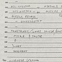 Eastern questionnaire, answ...