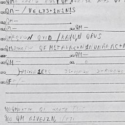 Eastern questionnaire, answ...