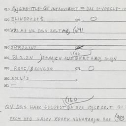 Eastern questionnaire, answ...