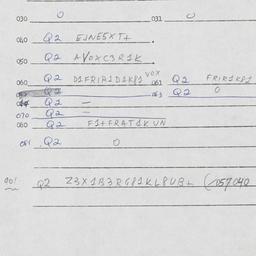 Eastern questionnaire, answ...