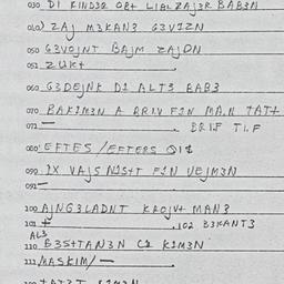 Eastern questionnaire, answ...