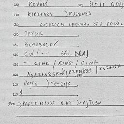 Eastern questionnaire, answ...