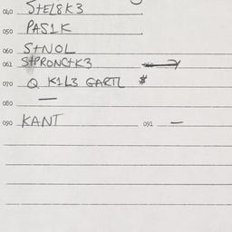 Eastern questionnaire, answ...