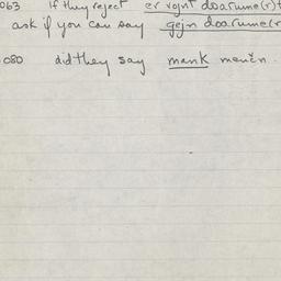 Eastern questionnaire, answ...