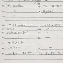 Eastern questionnaire, answ...