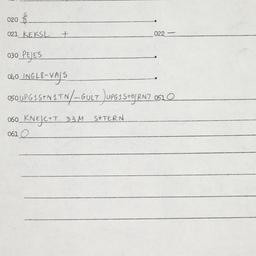 Eastern questionnaire, answ...