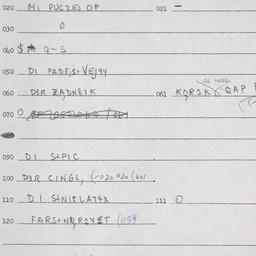 Eastern questionnaire, answ...