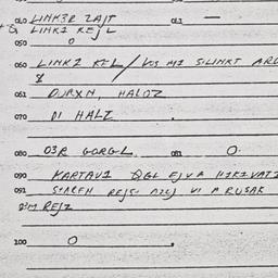 Eastern questionnaire, answ...