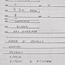 Eastern questionnaire, answ...