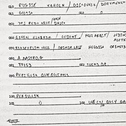 Eastern questionnaire, answ...