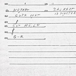 Eastern questionnaire, answ...