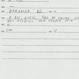 Eastern questionnaire, answ...