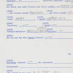 Western questionnaire, answ...