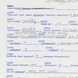 Western questionnaire, answ...
