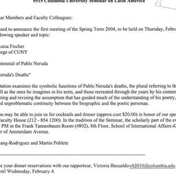 Announcements, 2004-02-05. ...