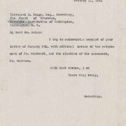 Board Meeting, 1/27/1921