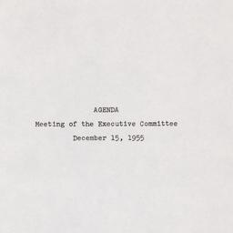 Executive Committee Meeting